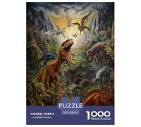 Dinosaures Puzzle 1000 Pièces Educa Jouet en Bois Divertissement Créatif De l'art De La Décoration Jeu Éduchatif Challenge Toy pour Adultes Et Enfants À Partir De 12 Ans 70x50cm/1000pcs
