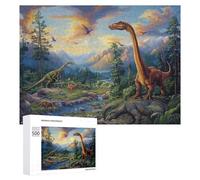 Dinosaures Puzzles 500 Pièces Educa Qualité Supérieure Animaux Jeu D'Intelligence Éducatif pour Famille Vision 3D Relaxation Artistique 500 PCS