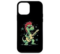 Dinosaures T-Rex Amusants avec Guitare électrique Cool Coque pour iPhone 12 Mini