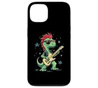Dinosaures T-Rex Amusants avec Guitare électrique Cool Coque pour iPhone 13