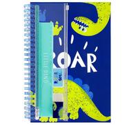 Dinosaures, trousse scolaire pour garçon, trousse de rentrée, 6 pièces
