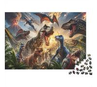 Dinosaures Volcan Forêt Puzzle, 1000 Pièces Jeu D'intérieur Adulte