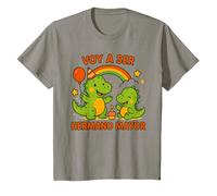 Dinosaurio Fuuny Voy A Ser Hermano Mayor Toddler T-Shirt