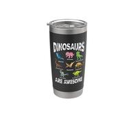 Dinosaurs Are Awesome Dinosaur List Paleontology Gobelet isotherme en acier inoxydable double paroi