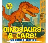 Dinosaurs & Cars! Colorful and Coloring Book - Machines Edition: Awesome facts! Dino-themed vehicles! (activity book for kids Ages 2-8)
