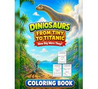 Dinosaurs: From Tiny to Titanic: How Big Were They? A Size Comparison Coloring Book for Kids Ages 3-6