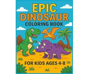 Dinosaurs in the Wild: A Detailed Prehistoric Coloring Journey: A Realistic Dinosaur Coloring Book with Volcanoes, Forests & Ancient Landscapes
