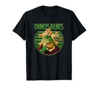 Dinosaurs Not The Mama! Baby & Earl Sinclair Big Retro Logo T-Shirt