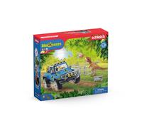 Voiture tout-terrain avec avant-poste Dino - Schleich - Coffret Dinosaurs - 41464 - Jouet pour enfant