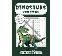 Dinosaurs Word Search Puzzle Book: 35 Puzzles with Challenging Spelling for Adults, Seniors and Teens | 6x9 inches, 70 pages