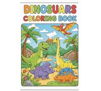 Dinosuars Coloring Book: Um livro de colorir divertido e relaxante com dinossauros incríveis - ideal para crianças de 3 a 7 anos e adultos que buscam aliviar o estresse e soltar a criatividade!