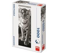 Dinotoys dino panorama puzzle d'un tigre blanc - 1000 pièces