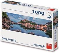 Dinotoys dino puzzel - panoramische legpuzzel van het eiland krk - 1000 stukjes