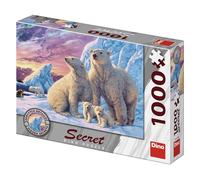 Dinotoys Dino Puzzle - Bears polaires avec des secrets cachés - 1000 pièces