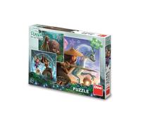 Dinotoys Dino Puzzle - Disney Raya and Friends - 3 x 55 pièces