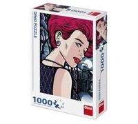Dinotoys dino puzzle - pop art femme mystérieuse - 1000 pièces