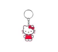 Dinotoys Sanrio Lot de 4 porte-clés compatibles avec Hello Kitty ou Kuromi 2D, en PVC, avec porte-clés, cadeau pour enfants et adultes, Modèle aléatoire (1 pièce), taille unique