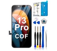 Dinow Écran pour iPhone 13 Pro COF, 6.1" LCD Replacement pour iPhone 13Pro, Display pour iPhone 13 Pro avec Kit de Reparation, Compatible avec modèle A2638/ A2483/ A2636/ A2639/ A2640