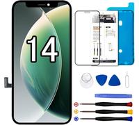Dinow Écran pour iPhone 14, 6.1" Ecran pour iPhone 14 LCD Replacement, LCD Display pour iPhone 14 avec Kits d'outils de Réparation, Compatible avec modèle A2882/ A2649/ A2881/ A2884/ A2883