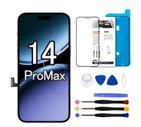Dinow Écran pour iPhone 14 Pro Max, 6.7" LCD Display pour iPhone 14 Pro Max, Ecran pour iPhone 14 Pro Max LCD Replacement avec Kit de Reparation, Compatible avec modèle A2894/ A2651/A2893/ A2896/A2895
