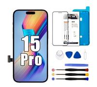 Dinow Écran pour iPhone 15 Pro 6,1" LCD Display Remplacement avec Kits