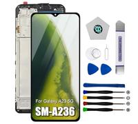 Dinow Écran pour Samsung Galaxy A23 5G SM-A236U, SM-A236U1, SM-A236B, SM-A236B/DS, SM-A236B/DSN, SM-A236E Complet LCD Tactile pour Samsung Galaxy A23 Display (avec Outil de réparation)