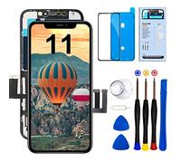 Dinow Écran Tactile de Rechange pour iPhone 11 d'écran LCD 6,1"(Noir) iphone 11 Ecran Tactile Digitizer Assembly +Kit De Réparation Complet Modèle: A2111, A2223, A2221