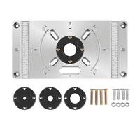 D'insertion De Routeur, Planche De Fraisage Du Bois En Fonte D'aluminium | De Table De Routeur À Bois Robuste Et Gravée Pour Les Projets De Meubles De Bricolage Créez Parfaitement Avec N