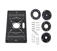 D'insertion De Table Routeur En Aluminium Portable Avec Vis Pour Machines Découpage Adaptée À Diverses Surfaces D'établi