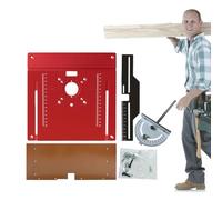d'Insertion pour Routeur | Outil De Menuiserie Avec Trou Central,Modèle de d'Insertion pour Table de Routeur | pour Découpe Parage Fraisage Débutants Passionnés
