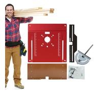 d'Insertion pour Routeur,Outil De Menuiserie En D'Aluminium,D'insertion De Défonceuse Pour Établis De Menuiserie - Pour Ébarbage Ébavurage Fraisage