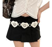DINSOAVR Ceinture, ceinture réglable moderne pour la danse de rue, la musique, le festival, les jeans, la robe, les bijoux de corps, ceinture métallique