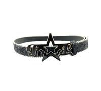 DINSOAVR Ceinture, paillettes brillantes, longueur réglable pour fans de rock, ceinture fonctionnelle pour adolescentes, femmes, jeans, jupes, décors