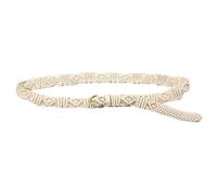 DINSOAVR Ceinture tressée pour femme avec boucle ardillon réglable pour banquets, robe de plage, escapades de plage