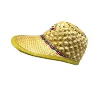 DINSOAVR Chapeau, chapeau de paille tissé traditionnel arboroïde chapeau de protection surdimensionné pour travailleurs couvercle seau manuel de voyage