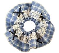 DINSOAVR Coiffe, anneaux de cheveux surdimensionnés, nœuds blancs, corde à cheveux, ornements polyvalents, jolis styles pour femmes et filles