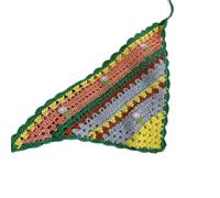 DINSOAVR Coiffe, crochet creux écharpe cheveux bandeau femme triangle foulard fleur foulards bandeaux tricotés pour voyage