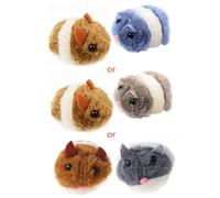 DINSOAVR Jouet interactif vibrant en peluche pour chats