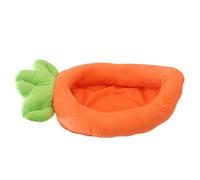DINSOAVR Lit élégant pour chien avec motif carotte pour petit chiot, chaton, panier de dessin animé, coussin amovible pour la maison