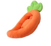 DINSOAVR Lit élégant pour chien avec motif carotte pour petit chiot, chaton, panier de dessin animé, coussin amovible pour la maison