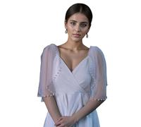 DINSOAVR Manches de bras, épaulette en tulle pour danse, jeu de scène, costume de carnavals, aile maléfique, costume de mariée