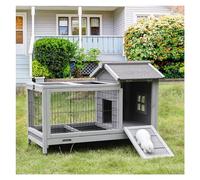 D'intérieur Clapier à Lapin Cage intérieure extérieure Cochon d'Inde Roues de Sol en Fil Amovibles Villa Chat