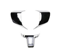 D'intérieur Voiture Universels Housse Décorative Volant En ABS Chromé Pour VW Pour Golf Pour Polo Pour Jetta MK5 MK6 Et Pour Bora Accessoires(3pieces A)