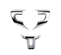 D'intérieur Voiture Universels Housse Décorative Volant En ABS Chromé Pour VW Pour Golf Pour Polo Pour Jetta MK5 MK6 Et Pour Bora Accessoires(3pieces B)