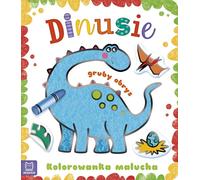 Dinus. Livre de coloriage pour les tout-petits avec un contour épais