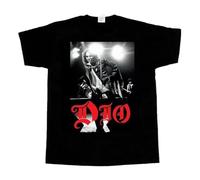 Dio Band Tee Shirt Live in Tour Men Women S2345XLBlackXXL
