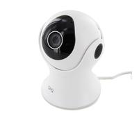 Caméra de surveillance rotative Wi-Fi int/ext - 1080p - 16Go - Blanc et Noir - DiO