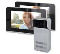 Kit interphone multi-appartement - DiO CONNECTED HOME - Unité extérieure 2 boutons - 2 écrans 7 Kit interphone multi-appartement - D