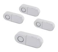 DiO Connected Home - Lot de 4 boutons poussoirs sans fil LED DiO - transmission 150m - Blanc - Chacon Blanc