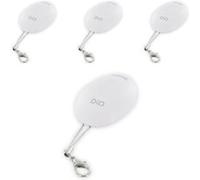 DiO Connected Home - Lot de 4 télécommandes porte-clés LED DiO - 32 récepteurs - Blanc - Chacon